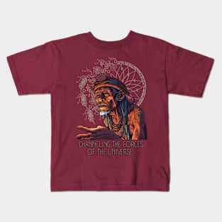 Ayahuasca And the Old Shaman Ritual Kids T-Shirt